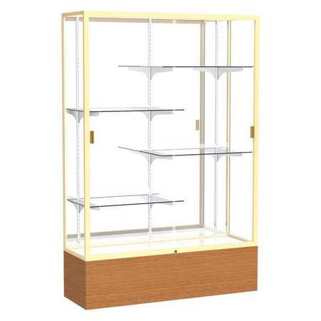 GHENT Floor Display Case 48x72x16, Mirror, Champange 2074MB-GD-MK