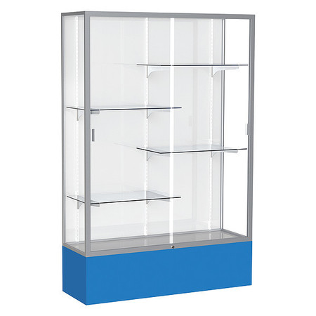 GHENT Spirit Floor Display Case 48x72x16, White, Satin 374WB-SN-RY