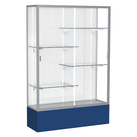 GHENT Spirit Floor Display Case 48x72x16, White, Satin 374WB-SN-NY