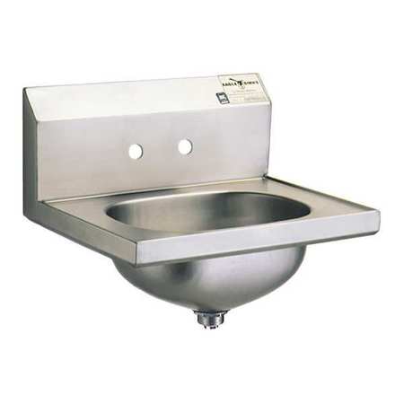 EAGLE GROUP Hand Sink, Basket Drain, SS Type 304 HAS-10