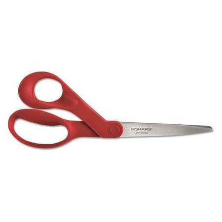 FISKARS Left-Hand Scissors, 8", Red 94507797J