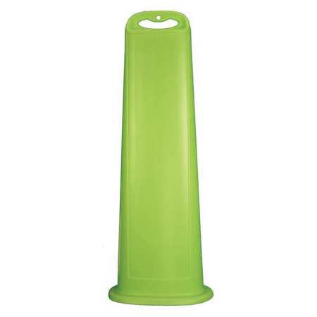 CORTINA SAFETY PRODUCTS Channelizer, Flat Panel, Plain, Lime 03-760LI