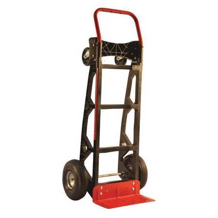 MILWAUKEE HAND TRUCKS Poly Convertible Truck, with 10", Tires DC40611