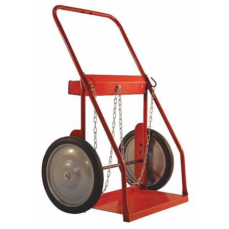 MILWAUKEE HAND TRUCKS Dual Cylinder Cart, with 16", Solid Tires DC40875