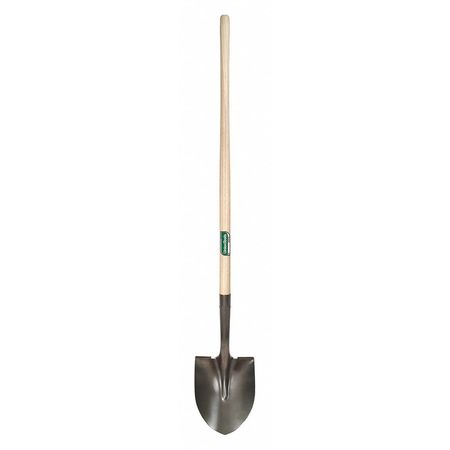 Union Tools Round Point Shovel, 48 in L Hard Wood Handle 40191