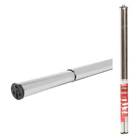 John Sterling Closet Rod, Adjustable, Chrome, 30-48", PK6 RP0020-30/48CH