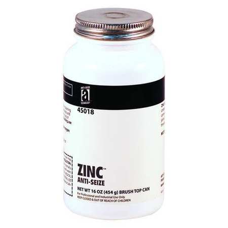 ANTI-SEIZE TECHNOLOGY Zinc Anti-Seize Compound/Lube, 1Lb. 45018