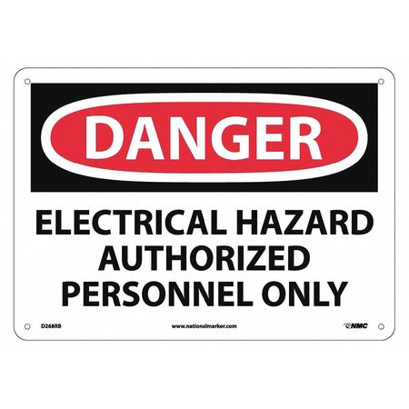 NMC Danger Hazard Equipment Sign, D268RB D268RB
