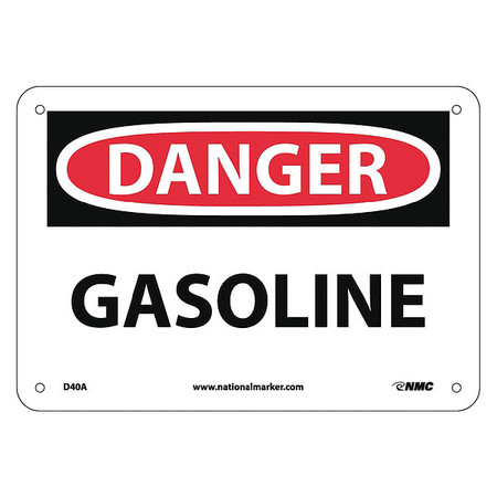 NMC Danger Gasoline Sign, D40A D40A