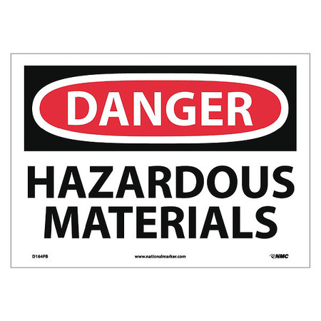 NMC Danger Hazardous Materials Sign, D164PB D164PB