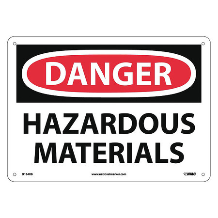 NMC Danger Hazardous Materials Sign, D164RB D164RB