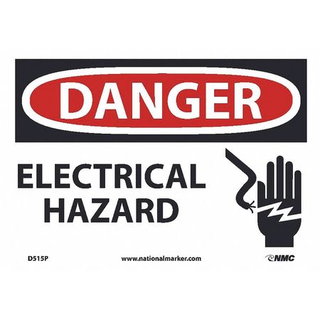 NMC Danger Electrical Hazard Sign, D515P D515P