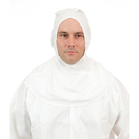 International Enviroguard Microporous Full Face Hood, White, PK100 8002