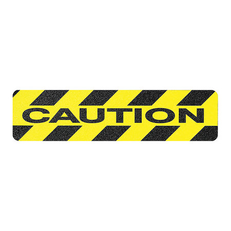 MASTER STOP Anti-Slip Caution Tread, 6"X24", PK24 84722