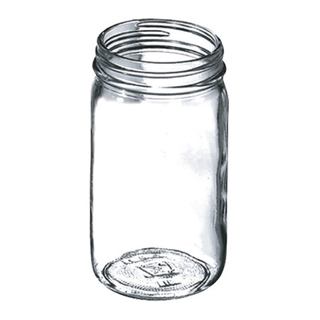 LABELMASTER Flint Economy Jar, 8 oz., PK12 KG891P