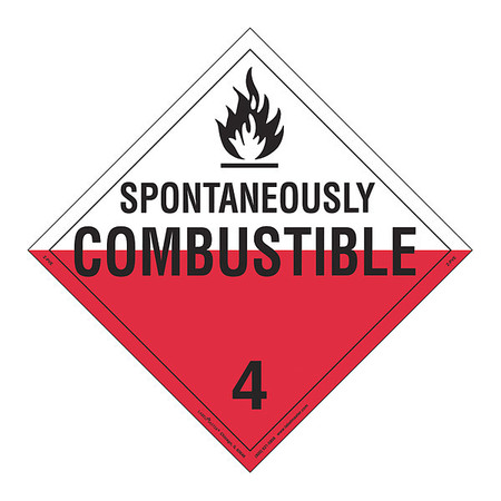 LABELMASTER Spontaneously Combustible, PK25, Z-PVE Z-PVE