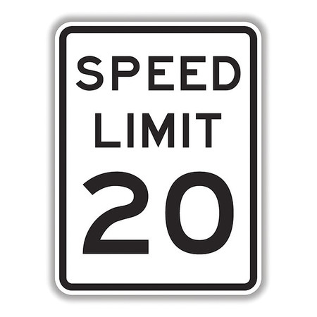 TAPCO High Speed Limit 20 Sign, 18" x 24", HIP 373-04732