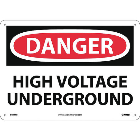 NMC Danger High Voltage Underground Sign D291RB