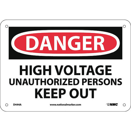 Nmc Danger High Voltage Sign D444A