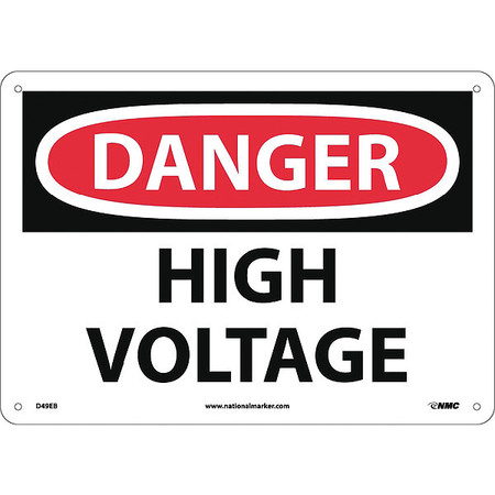 NMC Danger High Voltage Sign D49EB