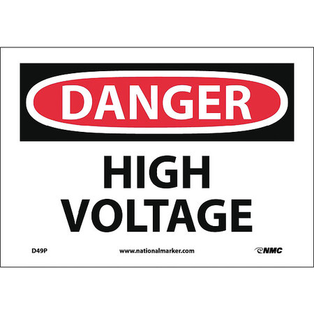 Nmc Danger High Voltage Sign D49P