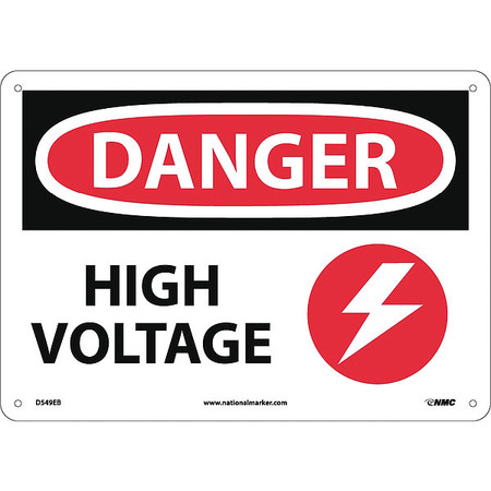 NMC Danger High Voltage Sign D549EB