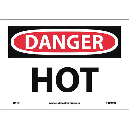 NMC Danger Hot Sign, D51P D51P