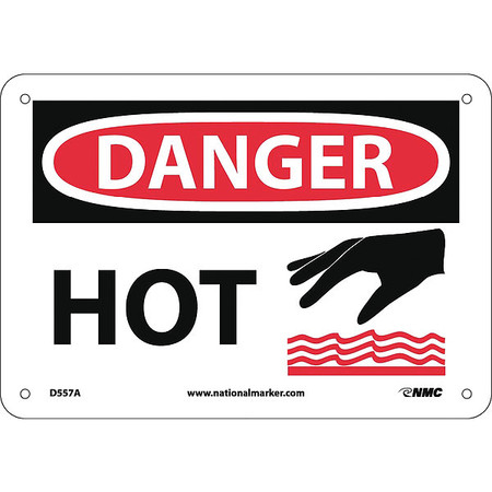 NMC Danger Hot Sign, D557A D557A