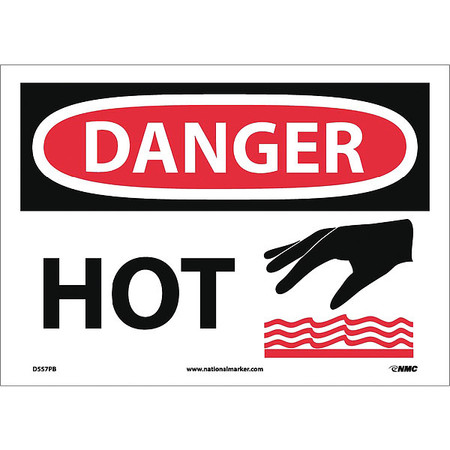 NMC Danger Hot Sign, D557PB D557PB