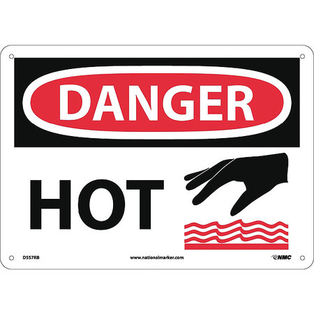 NMC Danger Hot Sign, D557RB D557RB