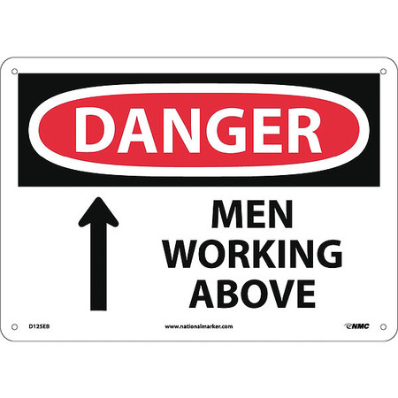 NMC Danger Men Working Above Sign, D125EB D125EB