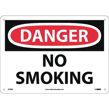 Nmc Danger No Smoking Sign, D79RB D79RB
