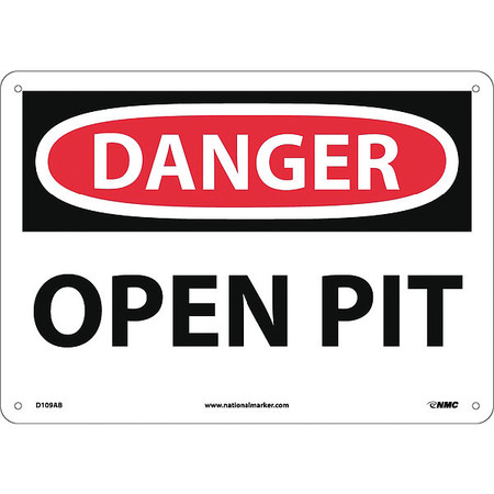 NMC Danger Open Pit Sign, D109AB D109AB