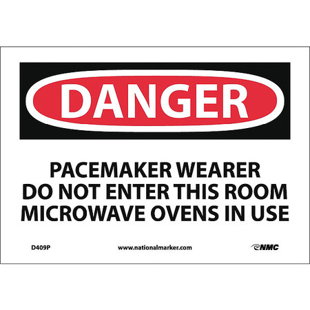 NMC Danger Pacemaker Radiation Warning Sign D409P