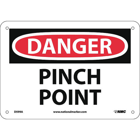 Nmc Danger Pinch Point Sign D599A