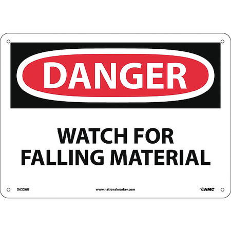 NMC Danger Watch For Falling Material Sign, D622AB D622AB