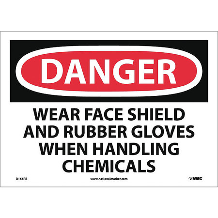 NMC Danger Wear Ppe When Handling Chemicals Sign D166PB