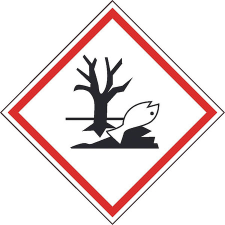NMC Dangerous For Environment Ghs Label, Background Color: Black and Red on White GHS2072AL2