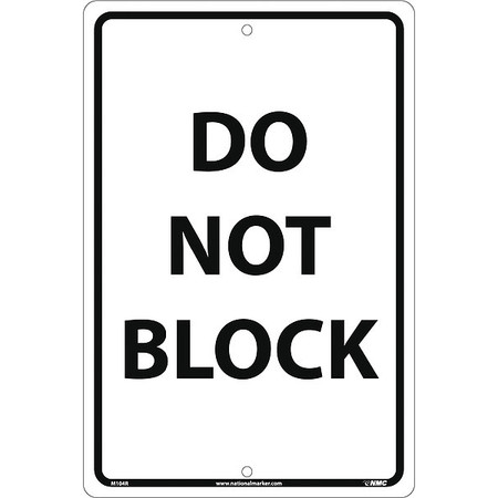 Nmc Do Not Block Sign, M104R M104R