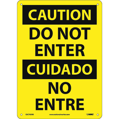 NMC Do Not Enter Sign - Bilingual, ESC703RB ESC703RB