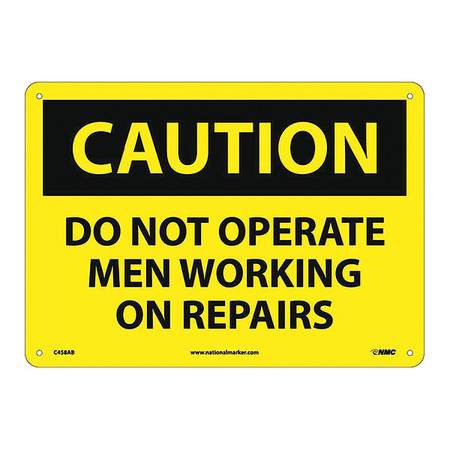 NMC Do Not Operate Men Working.. Sign C458AB