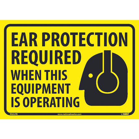 NMC Ear Protection Required When This Equipment Is Operating M693PB