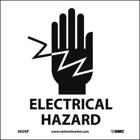 NMC Electrical Hazard Label, Pk5 S62AP