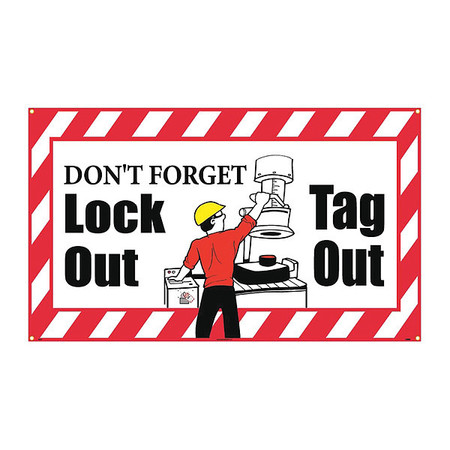 NMC Don'T Forget Lockout Tagout Banner BT521