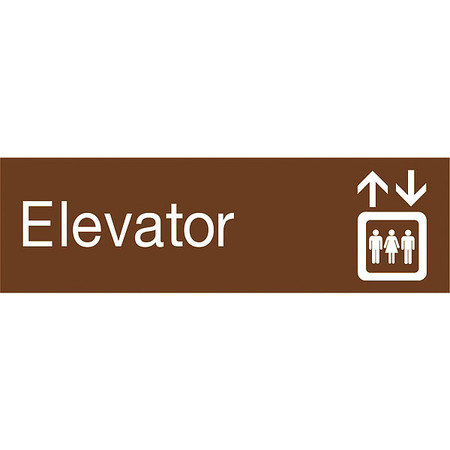 NMC Elevator Engraved Sign, EN11BN EN11BN