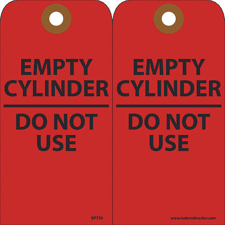 NMC Empty Cylinder Do Not Use, Pk25 RPT35G