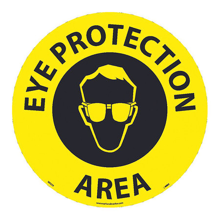 NMC Eye Protection Area Walk On Sign WFS59