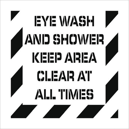 NMC Eye Wash And Shower Plant Marking Stencil PMS237