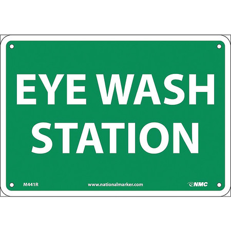 NMC Eye Wash Station Sign, M441R M441R