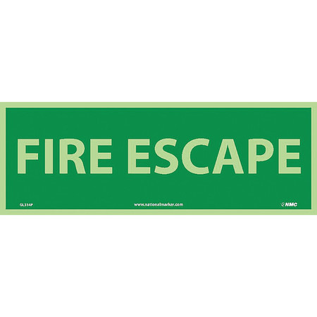 NMC Fire Escape Sign GL314P